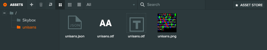 Font import folder
